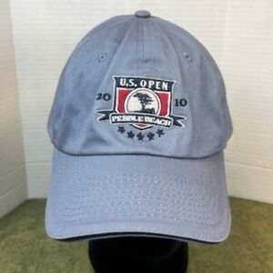 US Open 2010 Pebble Beach Golf Cap Hat USGA Member Blue Adjustable